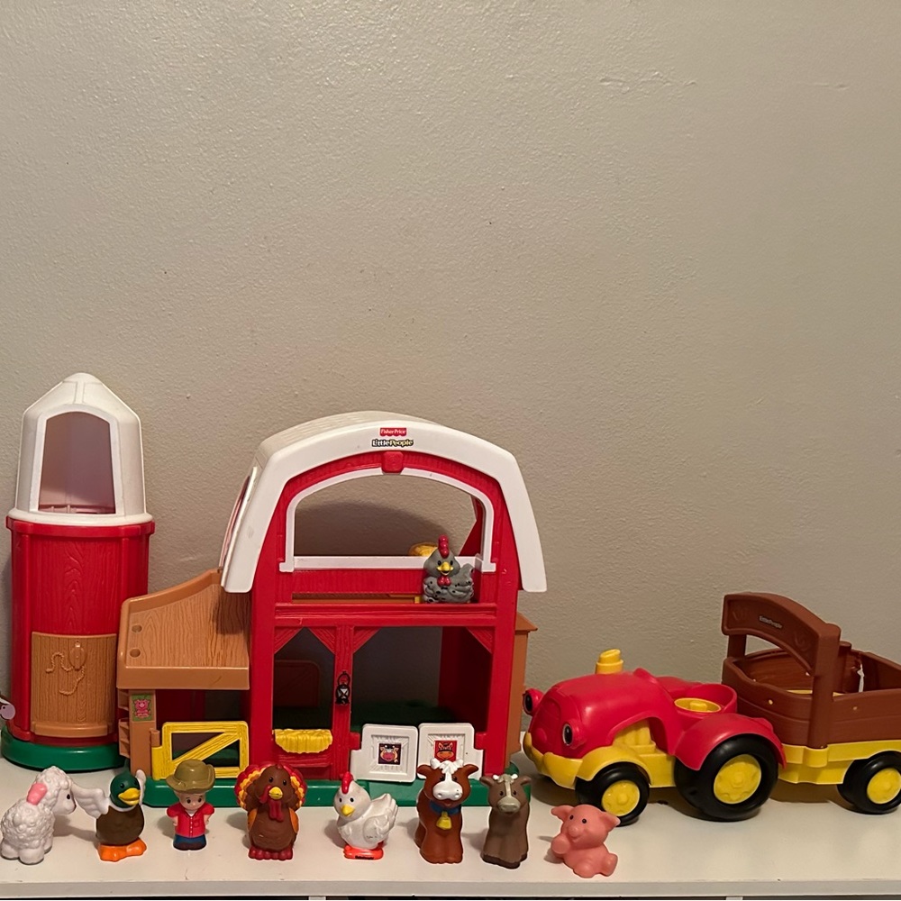 Vintage little people farm set